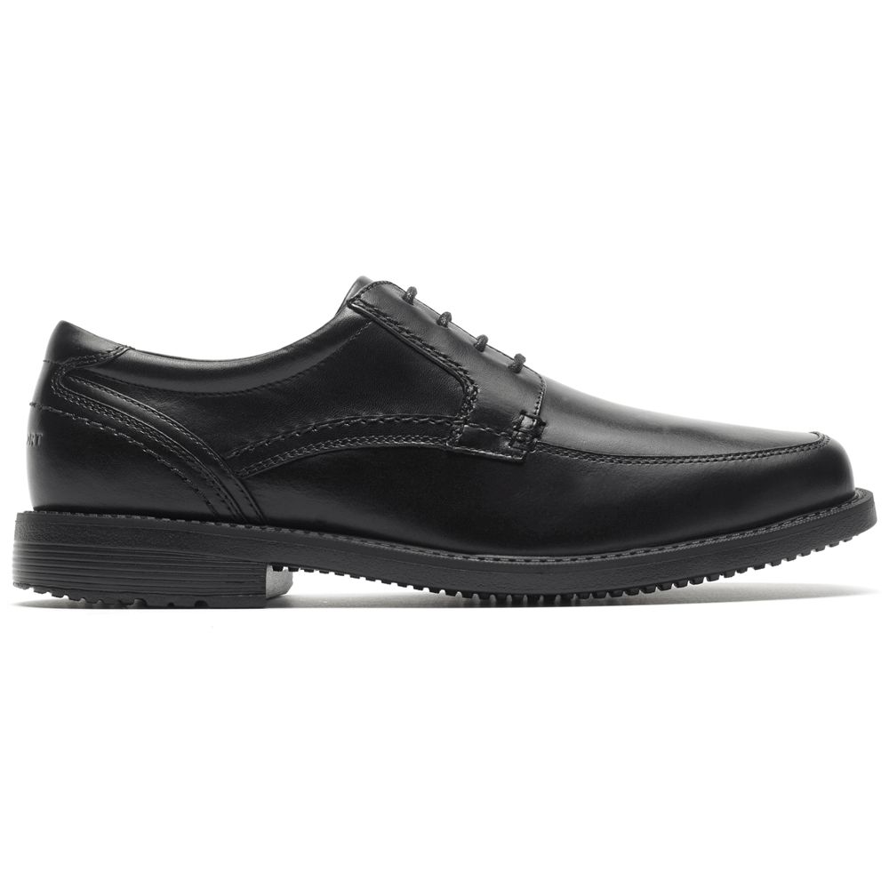 Rockport Style Leader 2 Apron Toe - Mens Oxfords - Black - NZ (QKO-182907)